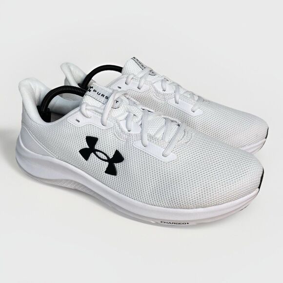 Under Armour Charged Pursuit 4 Running Shoes Mens 11.5 White Sneaker 3028254-100 main image 5